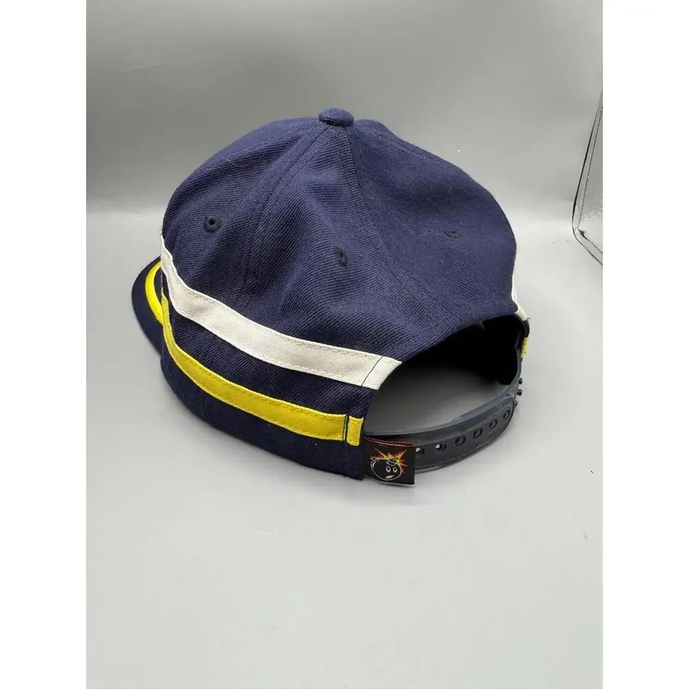 THE HUNDREDS Cap Adjustable Navy Yellow White Streetwear Embroidered Patch Urban